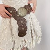 Vanessa - Cinto Boho Castanho para Mulheres