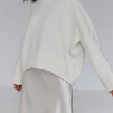 Heidi | Sweater de Gola Redonda Oversized e Relaxado