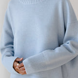 Heidi | Sweater de Gola Redonda Oversized e Relaxado