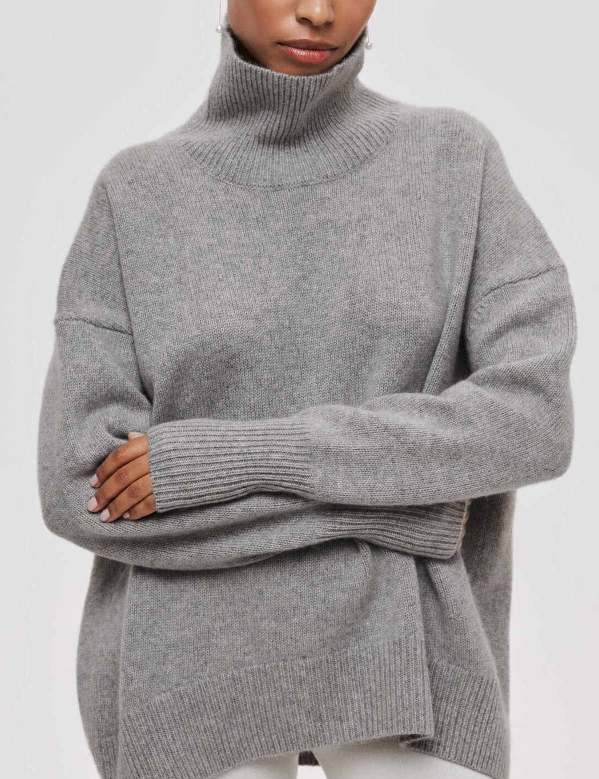 Georgina | Sweater de Gola Alta Relaxado