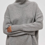 Georgina | Sweater de Gola Alta Relaxado