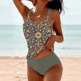 Ainhoa ™ | Tankini impresso com alça dupla