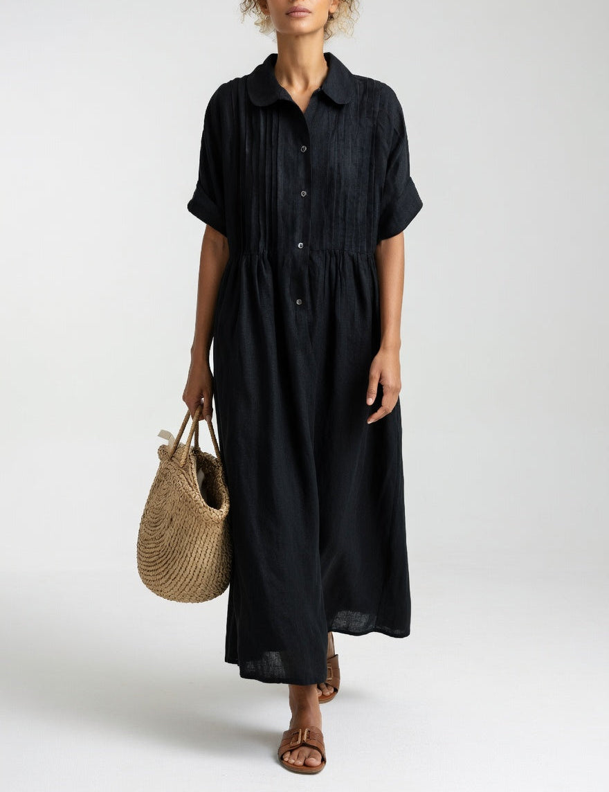 Lysandra — Vestido camisa fluido de verão