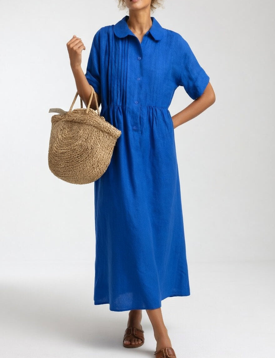 Lysandra — Vestido camisa fluido de verão