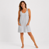 Isabel – Vestido riscado com alças