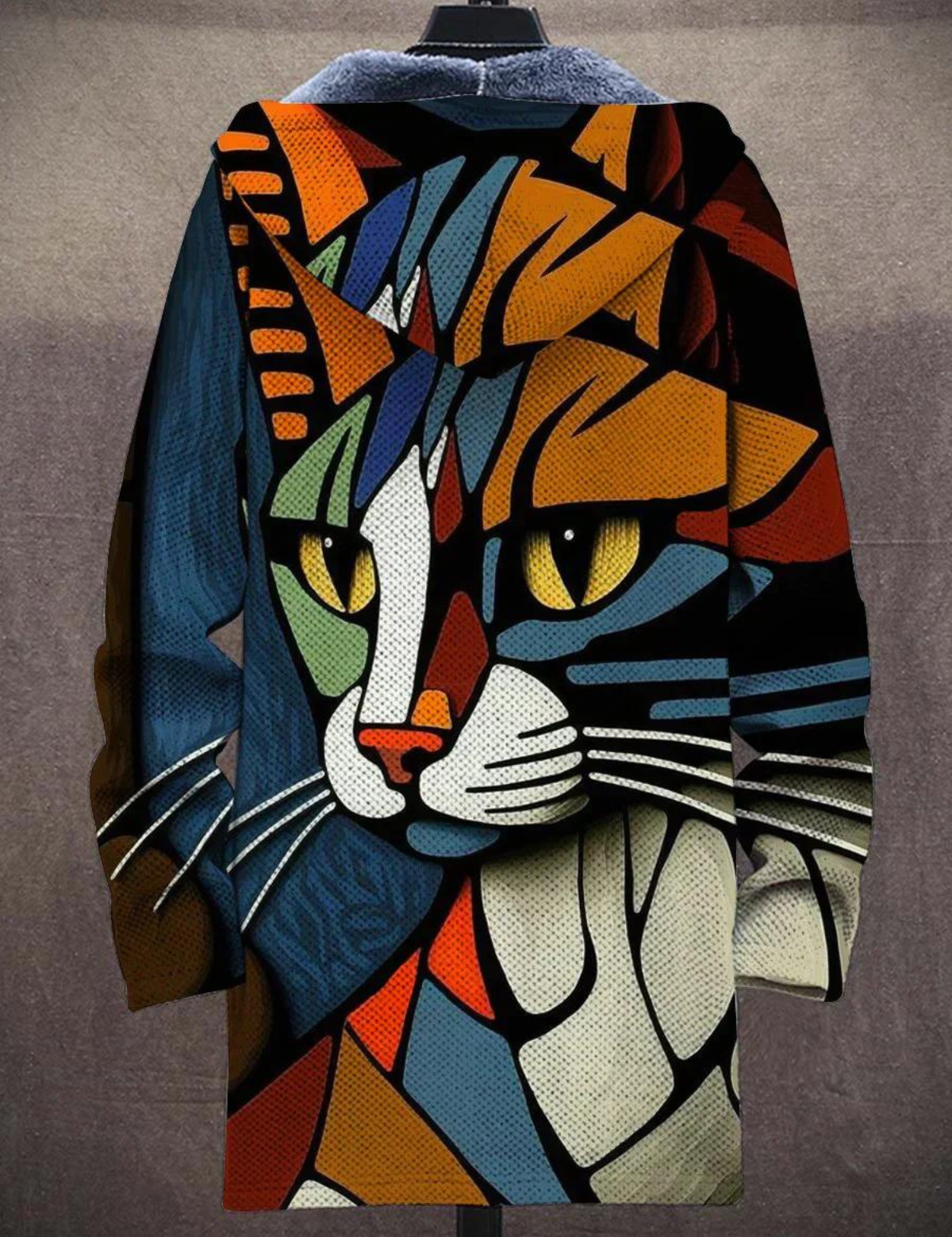 Delia | Cardigan Artístico com Capuz