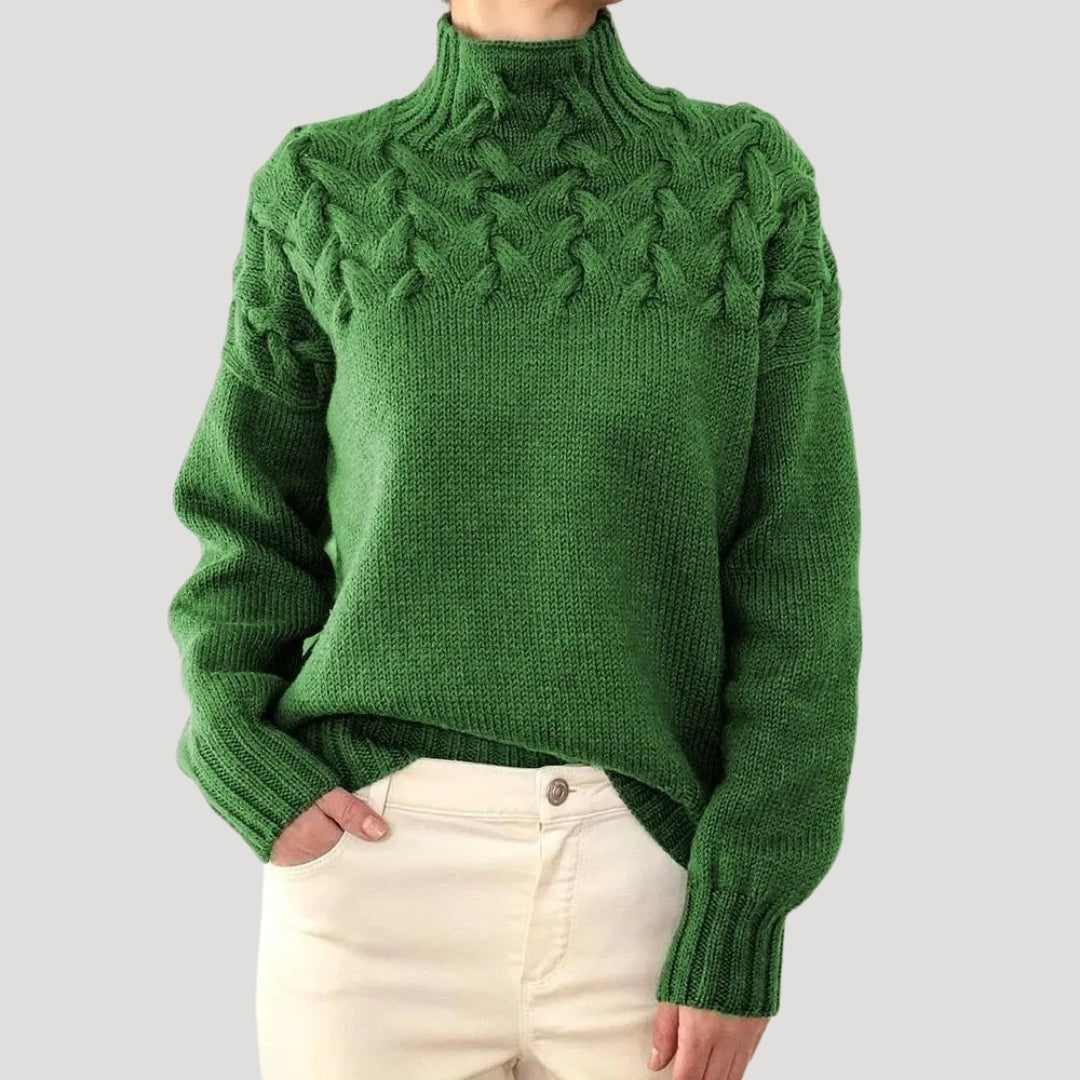 Denise | Sweater de Malha com Gola Alta