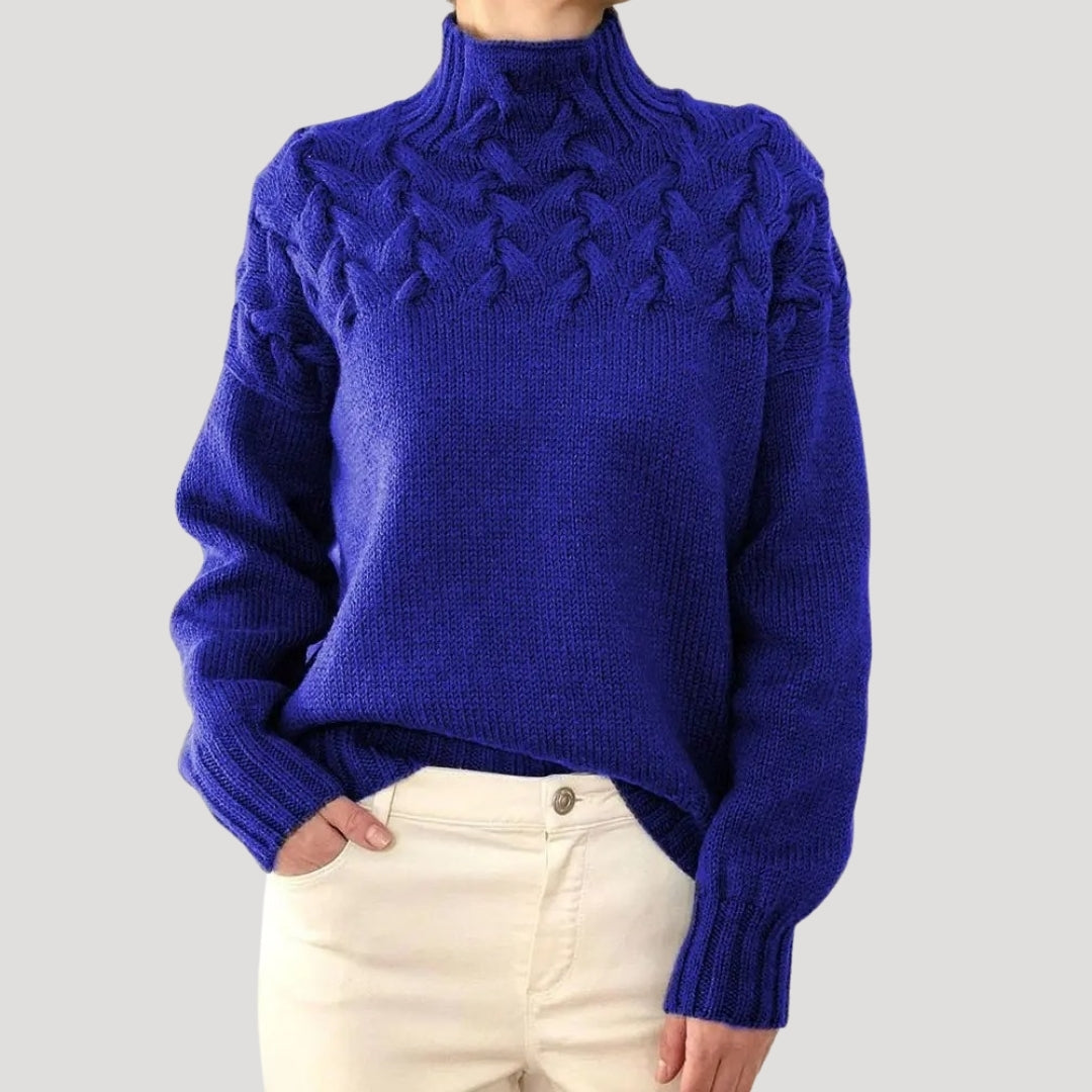 Denise | Sweater de Malha com Gola Alta