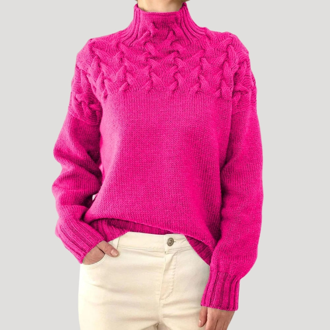 Denise | Sweater de Malha com Gola Alta