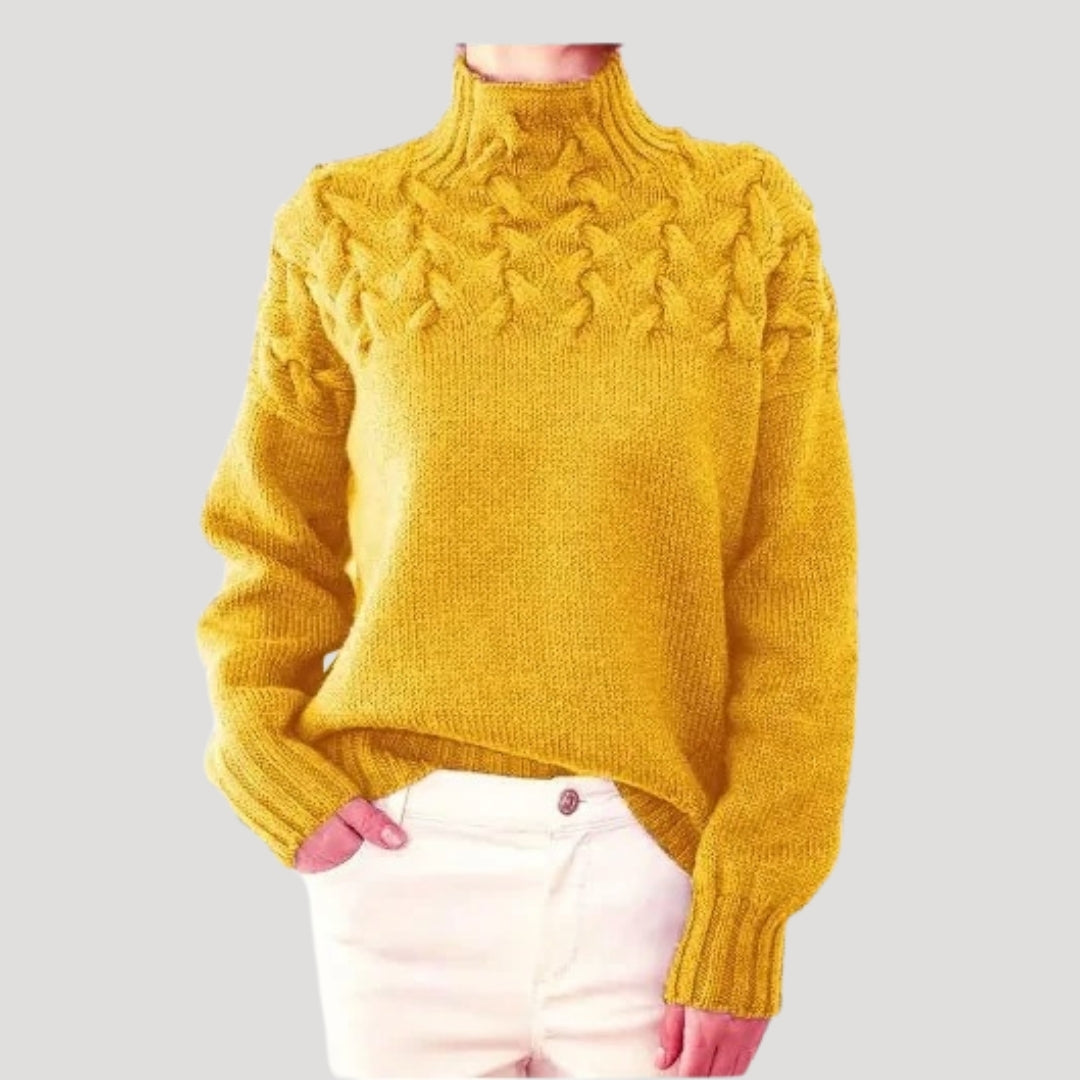 Denise | Sweater de Malha com Gola Alta