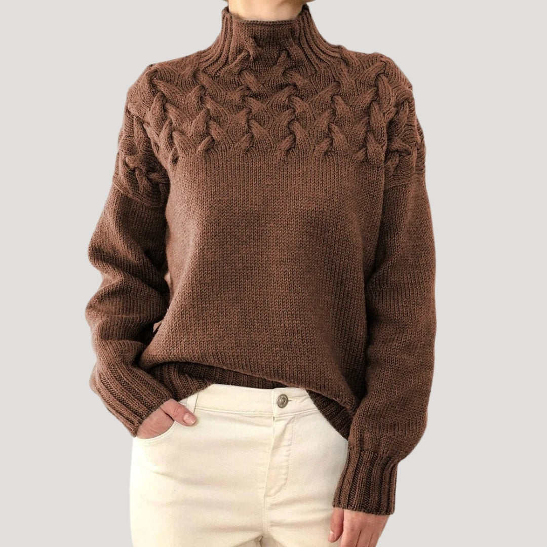 Denise | Sweater de Malha com Gola Alta