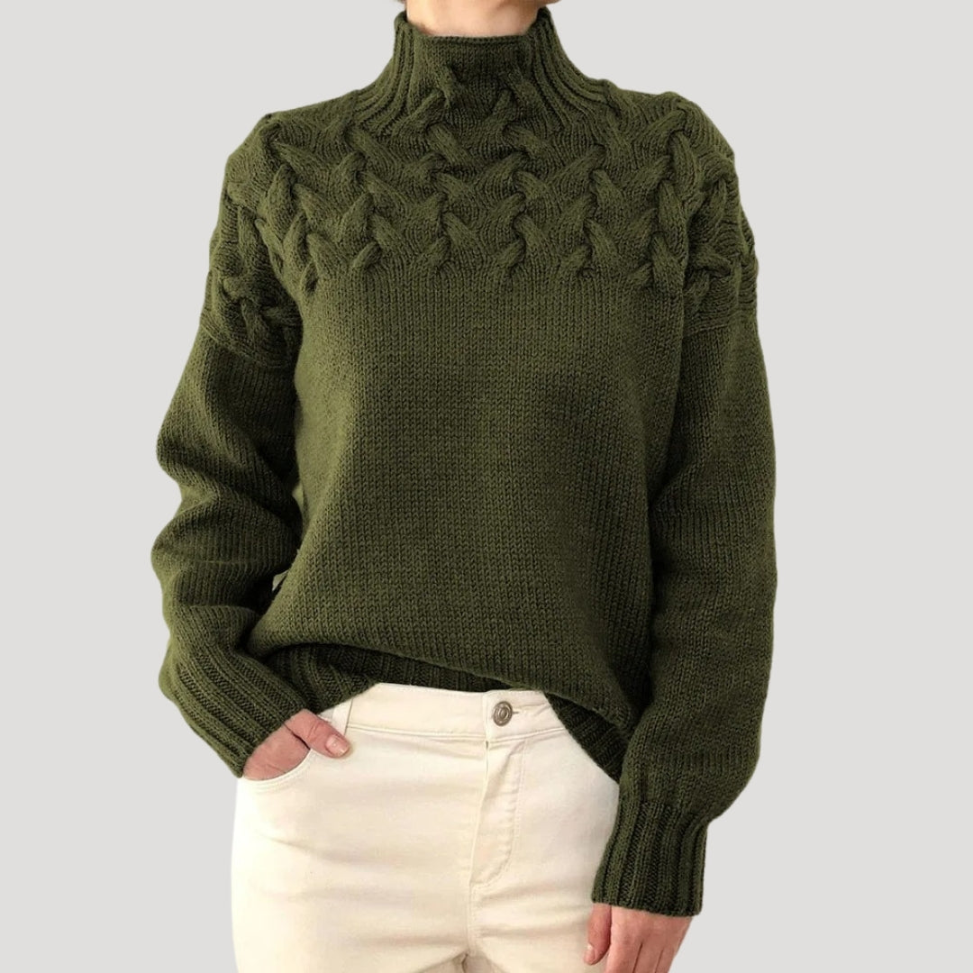 Denise | Sweater de Malha com Gola Alta