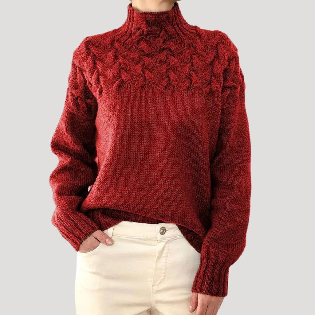 Denise | Sweater de Malha com Gola Alta