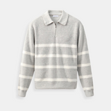 Constantino - Sweater Meio Zíper Listrado