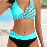 Mona - Bikini estampado em tons quentes