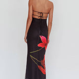 Svala | Vestido florido sem alças