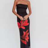 Svala | Vestido florido sem alças