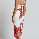 Iselin | Robe midi com flores