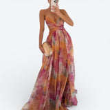 Éléonore | Vestido Longo Fluido Florido