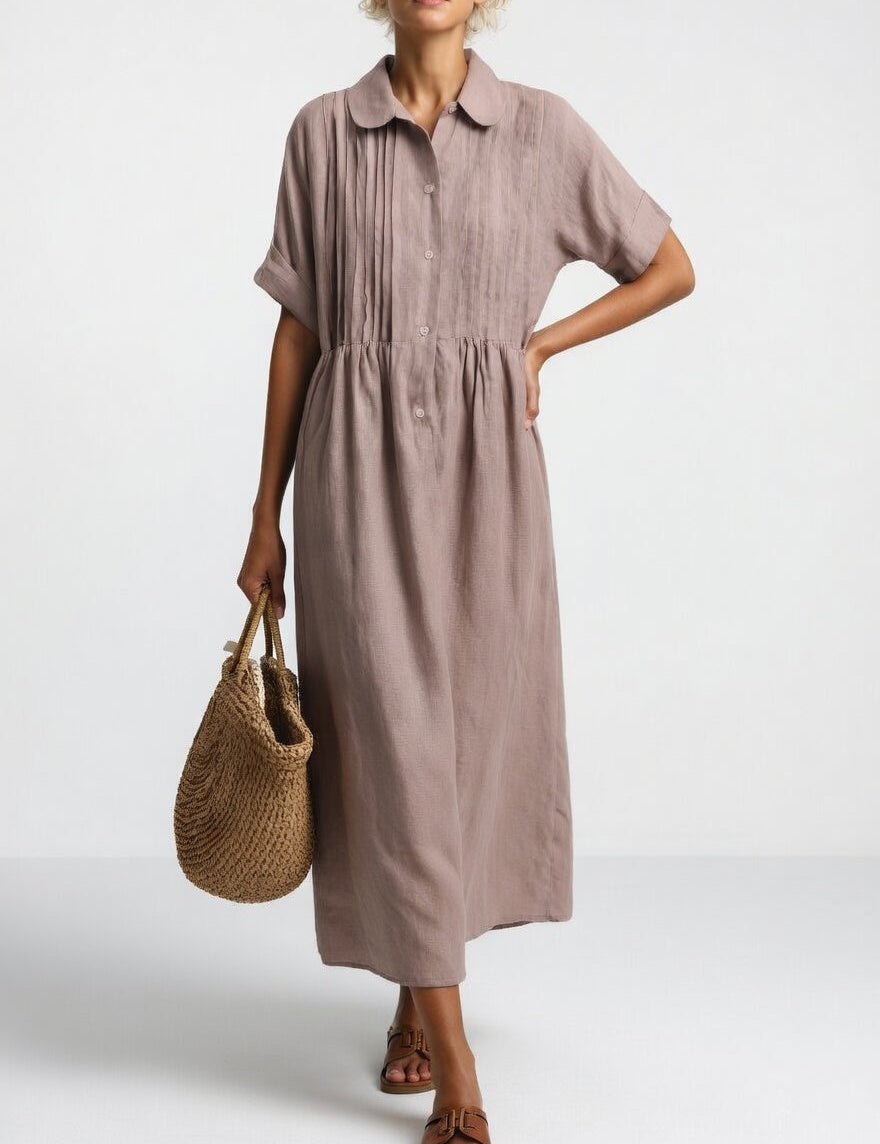 Lysandra — Vestido camisa fluido de verão