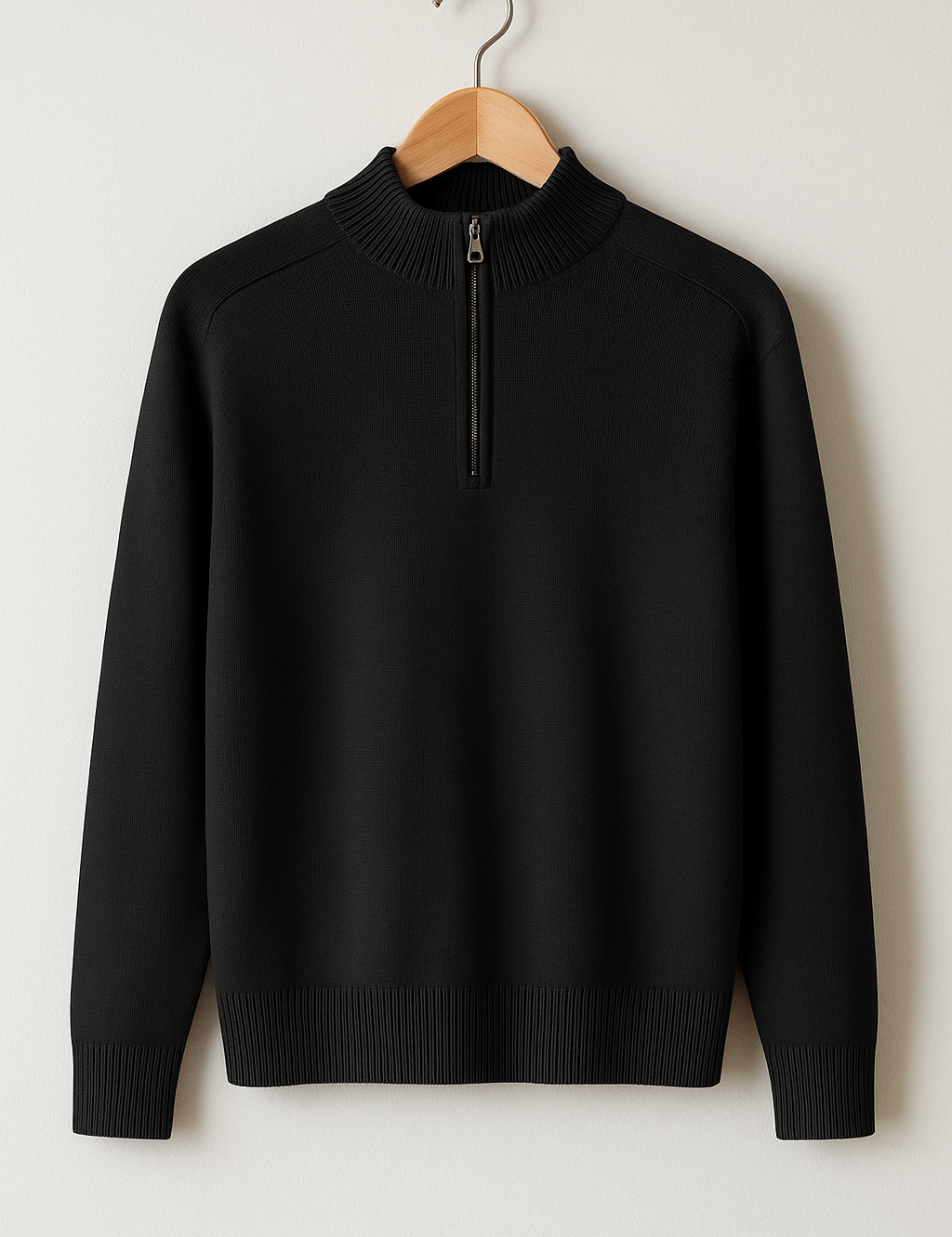 Pullover de Malha - Meio Zíper