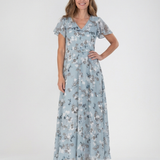 Noémie | Vestido Maxi em Chiffon Floral