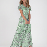 Noémie | Vestido Maxi em Chiffon Floral