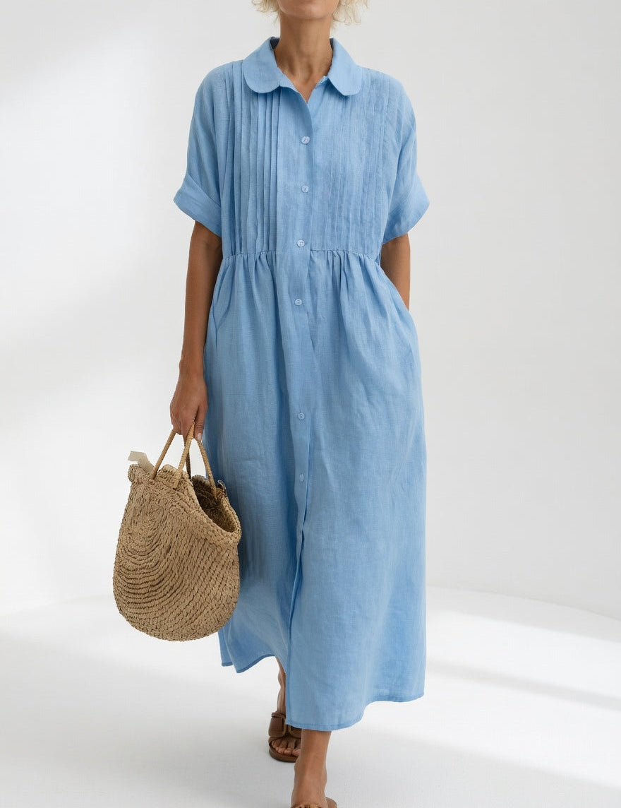 Lysandra — Vestido camisa fluido de verão