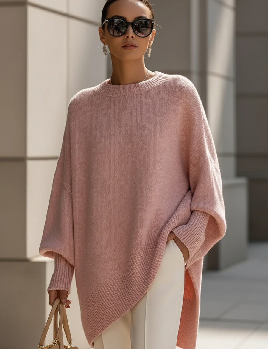 Isolde | Sweater de Malha Oversized com Caimento