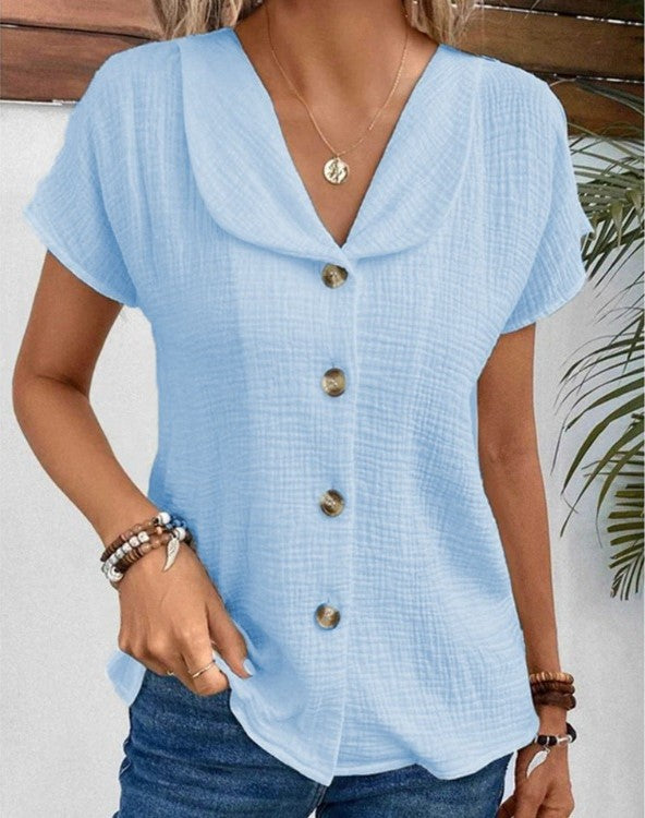 Anthousa™ | Camisa de gola botton