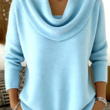 Julia | Sweatshirt com Gola Drapeada