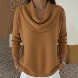 Julia | Sweatshirt com Gola Drapeada