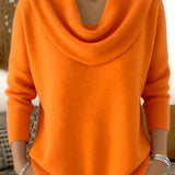 Julia | Sweatshirt com Gola Drapeada