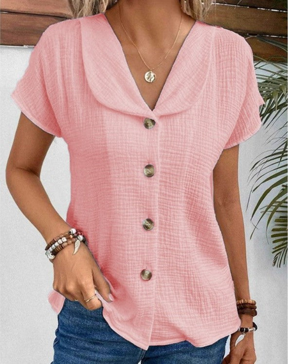 Anthousa™ | Camisa de gola botton
