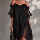 Aurore | Vestido Longo em Musselina com Decote em V