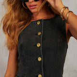 Felicia | Conjunto em denim elegante