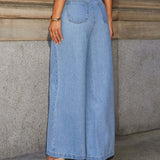 Felicia | Conjunto em denim elegante