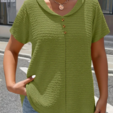 Selena™ | Top simples com decote em V