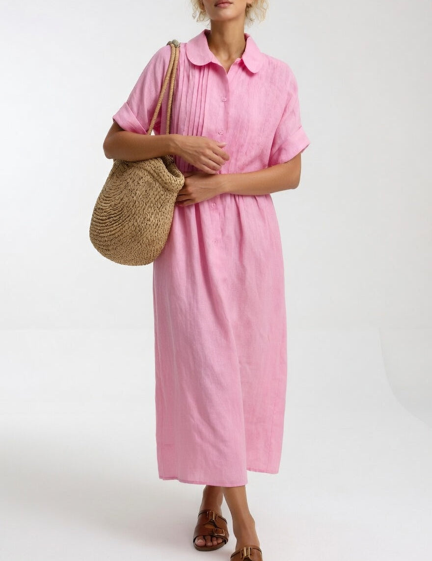 Lysandra — Vestido camisa fluido de verão