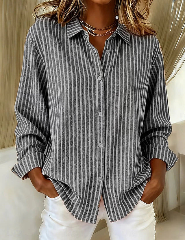 Jimena | Camisa de Riscas com Botões
