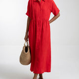 Lysandra — Vestido camisa fluido de verão