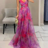 Giselle | Vestido maxi encantado com padrão floral