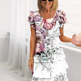 Colette – Vestido elegante fluido com volantes