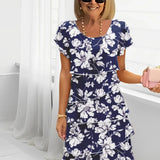 Monique – Vestido elegante fluido com volantes