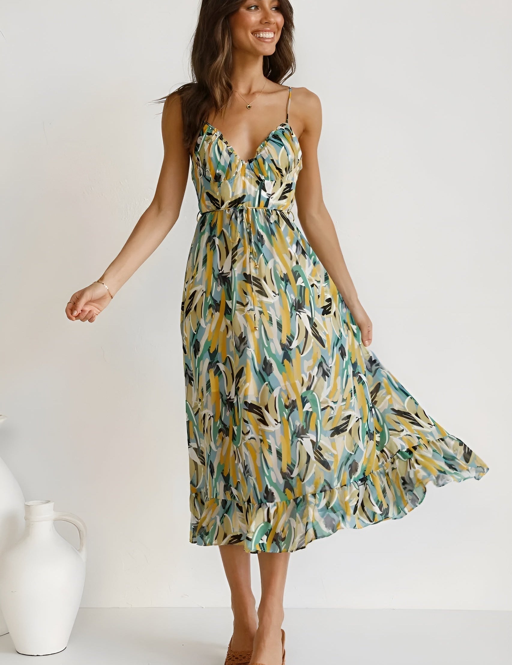 Evelina | Vestido elegante e colorido