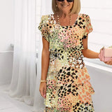 Danielle – Vestido elegante fluido com volantes