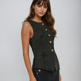 Felicia | Conjunto em denim elegante