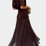 Alondra | Vestido Floral Longo com Decote em V