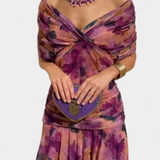 Alondra | Vestido Floral Longo com Decote em V