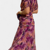 Alondra | Vestido Floral Longo com Decote em V